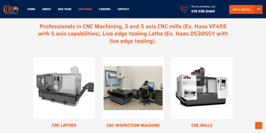 Machines & Equipments - First Klass Machining (Small)